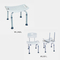 Foldable Height Adjustable Shower Chair Medical Surgical Instruments WL342L, WL351L supplier